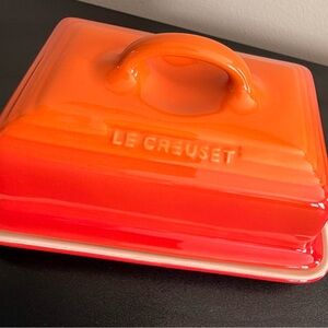 Le Creuset Stoneware Butter Dish in Gradient Orange-Red